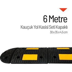 Kauçuk Hız Kesici Set Kapaklı, Yol Kasisi 6 metre - EKO