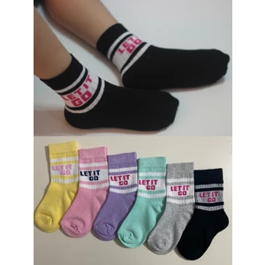 6 Çift Bebek ve Çocuk Çorap Okul & Günlük Kolej Çorabı