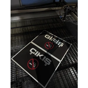 Giriş Çıkış Tabela Pleksi Plakalık