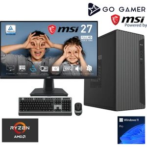 Go Gamer DA459DS AMD Ryzen 5 5600G / 32GB 3200MHz / 1TB 6000-4000mb-sn Gen4 NVMe SSD / MSI 27" 100Hz. / Windows 11 Pro Masaüstü Bilgisayar