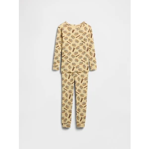 Bebek Sarı Cinnamon Grafik Baskılı Pijama Takımı