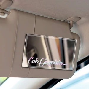 Çok Güzelsin 9x2 cm Çok Güzelsin Güneşlik Ayna Yazısı Araba-Motosiklet Cam Etiket Hologram Sticker