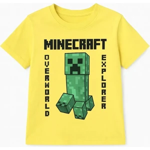 Mınecraft Erkek Çocuk Pamuklu Tişört