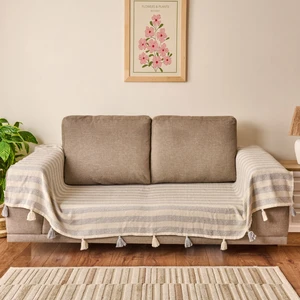 Soft Hill Koltuk Örtüsü - Gri - 115X200 cm