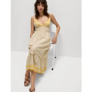 Marks & Spencer Pamuklu Askılı Midaxi Plaj Elbisesi