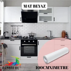 Mat Beyaz Dolap Kaplama Folyosu 100CMX1METRE