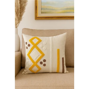 Bohem Punch Nakışlı Kırlent Kılıfı -43X43 cm