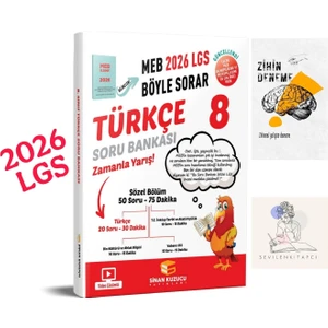 Sinan Kuzucu Lgs Türkçe 2026 Meb Böyle Sorar Soru BANKASI+ZİHİNDENEME+KAD70