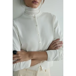 Ekru Lea Triko Hırka