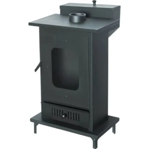 FURKAN PELET SOBA İMALATI ORTA ŞÖMİNE PELET VE ODUN SOBASI TEK CAMLI 