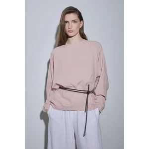 Pudra Ole Oversize Keten Bluz