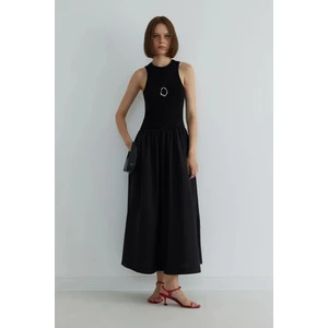 Siyah Holy Maxi Elbise