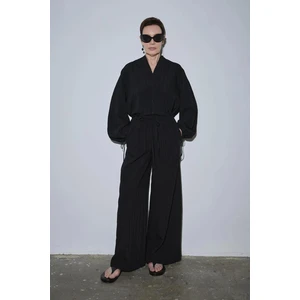 Siyah Alba Culotte Pantolon