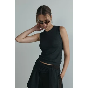 Antrasit Lea Triko Bluz