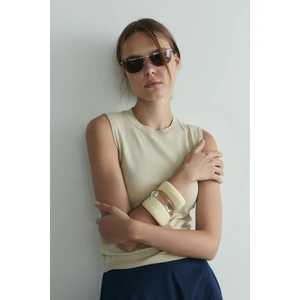 Bej Lea Triko Bluz