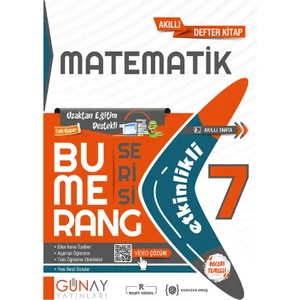 Günay Yayınları 7. Sınıf Bumerang Etkinlikli Konu Özetli Matematik 2025-2026 Güncel Basım