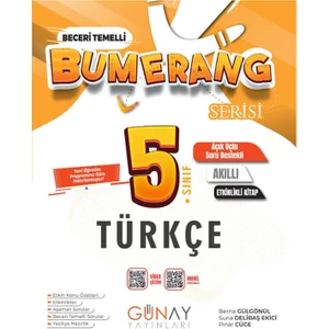 Günay Yayınları 5. Sınıf Bumerang Etkinlikli Konu Özetli Türkçe 2025-2026 Güncel Basım