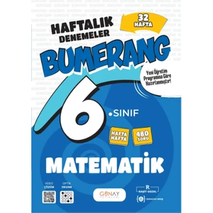 Günay Yayınları 6. Sınıf Bumerang 32 Haftalık Denemeler Matematik 2025-2026 Güncel Basım