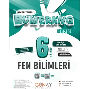 Günay Yayınları 6. Sınıf Bumerang Etkinlikli Konu Özetli Fen Bilimleri 2025-2026 Güncel Basım