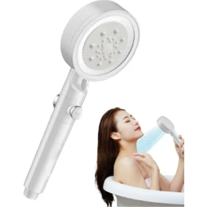 Mucit Home Beyaz Spa Modlu Filtreli Duş Başlığı 5 Fonksiyonlu Duş Fiskiyesi