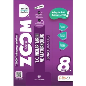 Günay Yayınları 8. Sınıf Zoom Serisi Inkılap Tarihi Soru Bankası 2025-2026 Güncel Basım