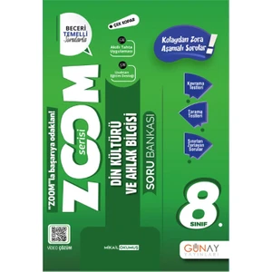 Günay Yayınları 8. Sınıf Zoom Serisi Din Kültürü ve Ahlak Bilgisi Soru Bankası 2025-2026 Güncel Basım