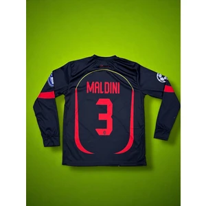 North Stand Nostaljik Efsane Milan Maldini Uzun Kol Forma