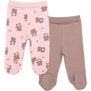 Hellobaby Kız Bebek Yenidoğan 2li Patikli Alt