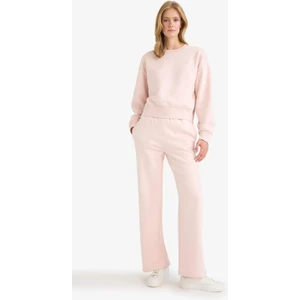 Straight Fit Basic Düz Cepli Yüksek Bel Eşofman Altı B8571AX25AU