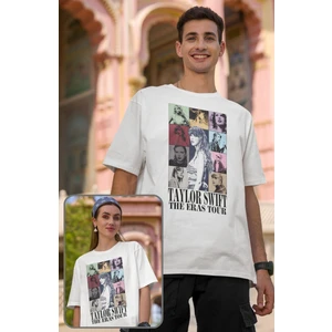 Fuddy Moda Unisex Oversize Taylor Swift Albüm Kapağı Baskılı Tshirt Taylor Swift Yazılı T-Shirt