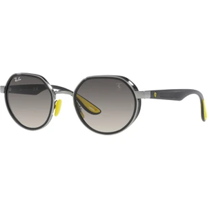 RAY-BAN FERRARI  3703M F00771 51  Erkek GÜMÜŞ Yuvarlak Çerçeve Güneş Gözlüğü