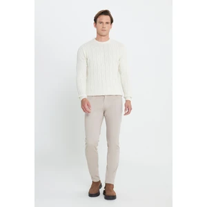 ALTINYILDIZ CLASSICS Erkek Taş 360 Derece Her Yöne Esneyen Rahat Slim Fit Dar Kesim Pantolon