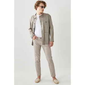 ALTINYILDIZ CLASSICS Erkek Taş 360 Derece Her Yöne Esneyen Slim Fit Dar Kesim Pamuklu Rahat Pantolon