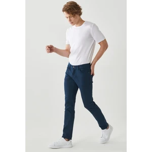 ALTINYILDIZ CLASSICS Erkek Lacivert 360 Derece Her Yöne Esneyen Slim Fit Dar Kesim Pamuklu Rahat Pantolon