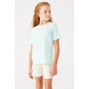 Bisiklet Yaka Pamuklu Basic Çocuk Tişört 2007