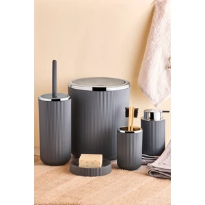 Lisbone Silver 5 Parça Banyo Aksesuar Seti - Gri
