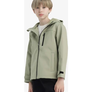 Erkek Çocuk Su Geçirmez Kapüşonlu Polar Astarlı Yağmurluk C6553A825AU