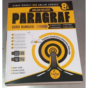 8. Sınıf Anlam Bilgisi Paragraf Soru Bankası Türkçe Atölyesi