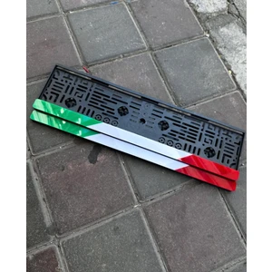 Italyan Boş Araç Pleksi Plakalık