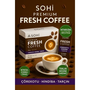 Fresh Coffee | Tok Tutan Bitkisel Kahve | Çörekotu · Hindiba · Tarçın | 20 Şase 100 g
