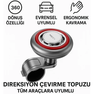 Direksiyon Simit Topuzu Direksiyon Çevirme Topuzu Tüm Araçlara Uyumlu Sağlam Tutuş Direksiyon Çevirme Topuzu