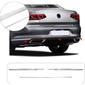 Vw Passat B8.5 Krom Arka Tampon Çıtası P.çelik 2019 ve Üzeri