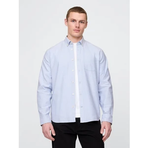 Erkek Açık Mavi Standart Fit Oxford Gömlek