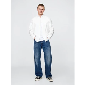 Erkek Beyaz Standart Fit Oxford Gömlek