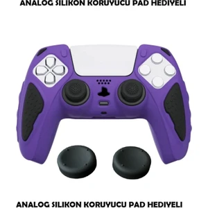 Ps5 Dualsense Koruyucu Silikon Kılıf + Analog Silikon Koruyucu