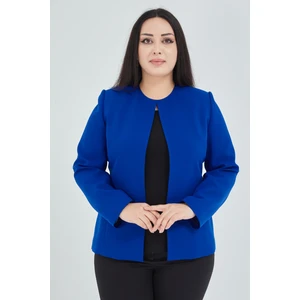 Atelier Kadın Büyük Beden Yakasız  Ceket