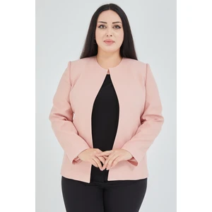 Atelier Kadın Büyük Beden Yakasız  Ceket
