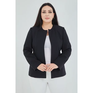 Atelier Kadın Büyük Beden Yakasız  Ceket