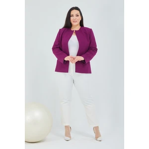 Atelier Kadın Büyük Beden Yakasız  Ceket