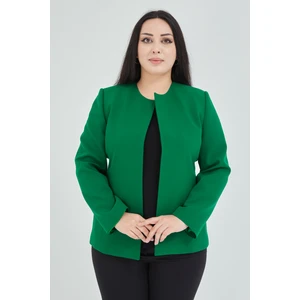 Atelier Kadın Büyük Beden Yakasız  Ceket